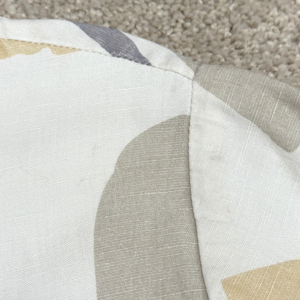 Tradlands Nova Caroline Print Linen Blend Midi Dress Neutral Earth Tones Small - Picture 9 of 9